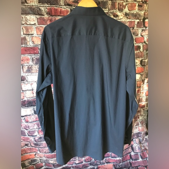 Calibrate Navy Button Down Shirt - Picture 3 of 8